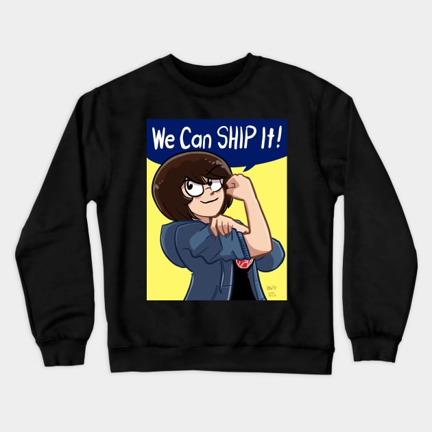 We can SHIP it! Crewneck Sweatshirt by damnyouwillis